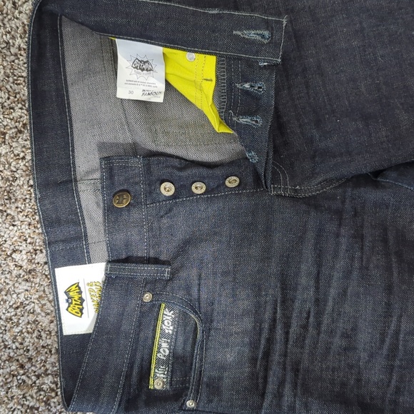 Rare Naked & Famous Super Guy Batman Jeans - Picture 4 of 10